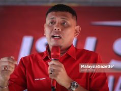 Ketua Penerangan AMK Malaysia, Danish Hairudin berucap pada Ceramah Pakatan Harapan pada Jelajah Pakatan Harapan Selangor Parlimen Kota Raja di Jalan Kebun, Shah Alam. Foto AIZAT ZAINAL, 24 MEI 2026.