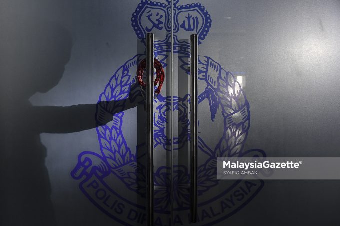 Logo Polis Diraja Malaysia (PDRM). Foto SYAFIQ AMBAK, 28 JUN 2021.