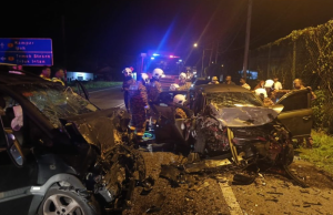 Seorang maut, 6 cedera nahas MPV, kereta di Tapah