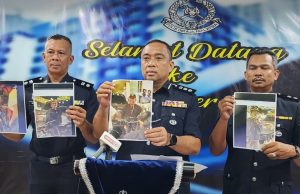 Polis buru sekumpulan individu bakar ‘flare’ di Bukit Bintang