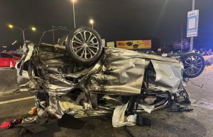 3 parah dalam kemalangan 2 kereta di Lebuhraya SILK
