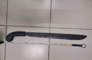 Warga asing libas polis bantuan dengan parang ditahan