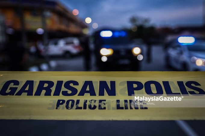 KLANG MERU Garisan polis, garisan kuning