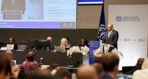 Menteri Sumber Manusia, Datuk Seri R Ramanan pada Sesi Pleno Persidangan Buruh Antarabangsa (ILC) Ke-114 di Geneva, Switzerland