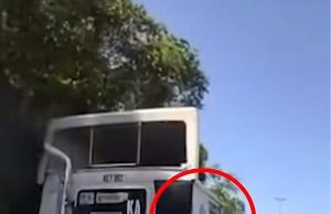 Pemandu lori tunjuk isyarat lucah, pandu berbahaya ditangkap