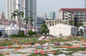 Hannah kecewa Dataran Merdeka dipenuhi sampah selepas acara final Piala Dunia