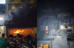 Kedai ayam gepuk di Bangi terbakar, pekerja sesak nafas