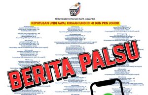 Senarai keputusan undi awal yang tular adalah palsu -SPR