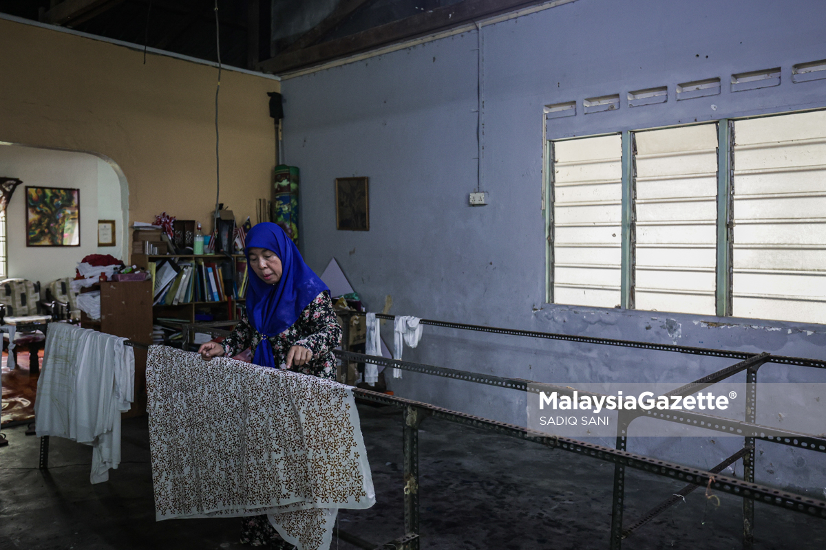 batik siap dikeringkan