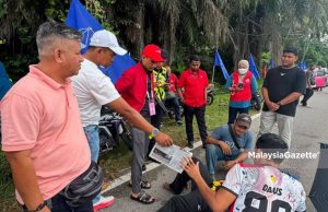 Calon PH, Bersatu DUN Labu sepakat bantu mangsa kemalangan