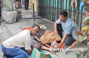 Dua pelancong cedera ditimpa runtuhan rasuk di Lebuh Armenian