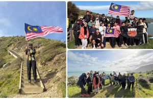Pelajar Malaysia di Wellington semarakkan merdeka dengan mendaki Paekākāriki Escarpment Track