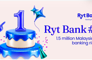 Ryt Bank raih 1.5 juta pelanggan dalam tempoh setahun