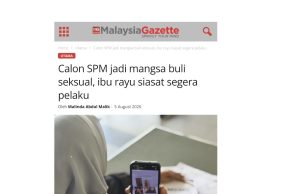 GPMS gesa KPM, polis bertindak segera kes buli seksual calon SPM