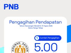 ASNB umum agihan pendapatan 5.00 seunit untuk ASM2 Wawasan