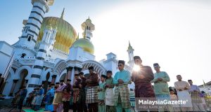 Gambar hiasan. Suasana sekitar Solat Sunat Hari Raya Aidilfitri di Masjid Ubudiah, Kuala Kangsar, pada Sabtu. Foto ANIQ NABILAFIQ ANUAR, 21 MAC 2026.