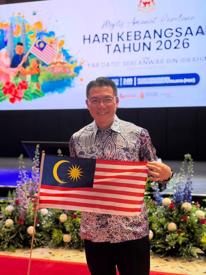 Menteri Perumahan dan Kerajaan Tempatan, Nga Kor Ming ketika Majlis Amanat Hari Kebangsaan Tahun 2026 pada Ahad.