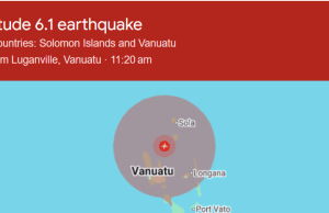 Gempa bumi 6.0 magnitud gegarkan Kepulauan Vanuatu