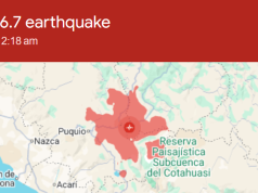 Gempa bumi 6.7 magnitud gegar selatan Peru, pihak berkuasa gesa penduduk berwaspada