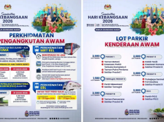 15,000 petak parkir disediakan sempena sambutan Hari Kebangsaan