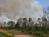 29 hektar kawasan lalang terbakar, asap menjulang tinggi
