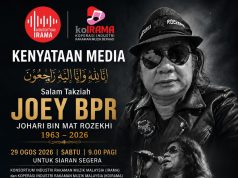 Vokalis BPR Joey meninggal dunia, kehilangan besar dalam industri