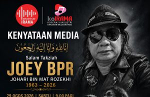 Vokalis BPR Joey meninggal dunia, kehilangan besar dalam industri