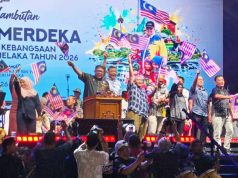 Lebih 50,000 pengunjung sambut Ambang Merdeka penuh semangat patriotik di Melaka