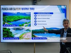 Mineral, kadar aliran punca air Sungai Perak bertukar biru