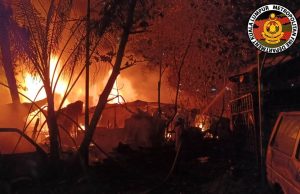 Lelaki melecur dalam kebakaran rumah setinggan di Sentul