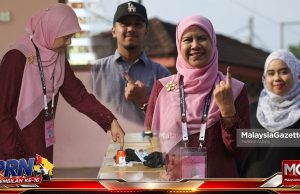 Calon PH Pilah Bersama Anak Anak Selesai Mengundi