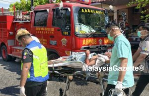 Ingat bunyi bom, rupanya rumah peniaga minuman terbakar – Jiran