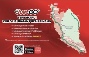 JustGO kini boleh digunakan di Jambatan Pulau Pinang