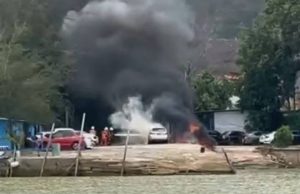 11 kereta terbakar, rosak di parkir jeti awam Pulau Tenggol