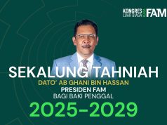 Ab Ghani dipilih presiden baharu FAM