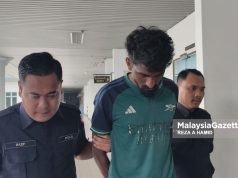 Belasah kekasih sampai patah tangan di tanah kubur