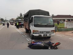 Maut dirempuh motosikal ditunggang warga emas