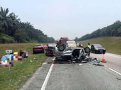 Seorang maut, enam parah dalam kemalangan tiga kenderaan