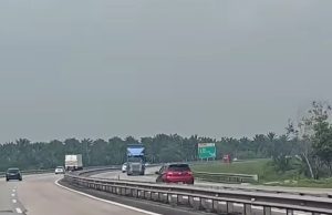Polis kesan pemandu Myvi lawan arus di Lebuhraya Senai-Desaru