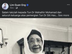 Guan Eng zahir takziah atas pemergian Siti Hasmah