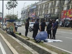 Kanak-kanak maut dilanggar kereta selepas motosikal bapa terbabas