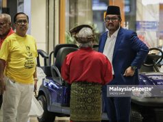 Kira-kira 200 penyokong tunggu kepulangan Tuanku Muhriz di KLIA