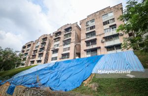 Keadaan Tanah Runtuh di Bandar Damai Perdana