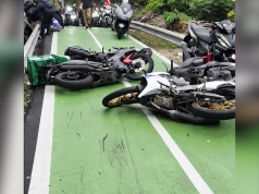 JKR siasat laluan motosikal licin sebabkan penunggang terbabas