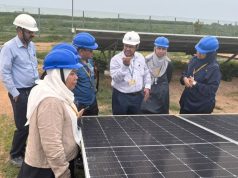 Penyelidik Universiti Malaya melawat loji tenaga solar TATA Chemicals di Mithapur, Gujarat