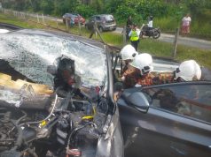 Seorang maut, seorang cedera kereta langgar pembahagi jalan di PLUS