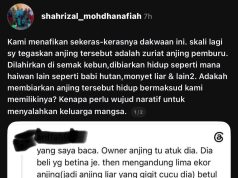 Anjing serang Haira bukan milik keluarga, hentikan dakwaan – Bapa saudara