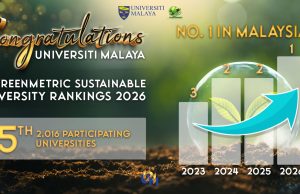 UM tempat pertama di Malaysia, ke-35 dunia penarafan UI GreenMetric 2026