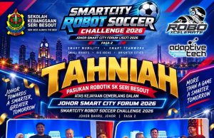 RoboXcelerate A, B raih johan, naib johan Pertandingan Robotik dan Bola Sepak Dron JSCF 2026