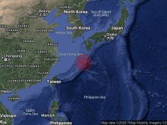 Gempa bumi sederhana di Kepulauan Ryukyu
